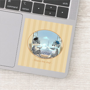 Paris by Day Vinyl Sticker - Joy (verschiedene Grö