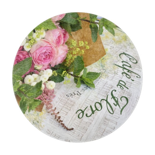 Paris Café Cutting Board Schneidebrett (Vorderseite)