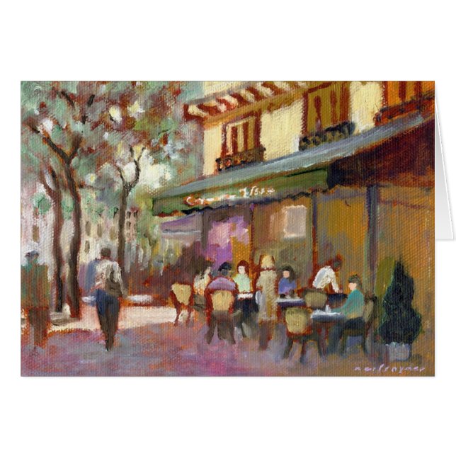 Paris-Café-Karte (Vorderseite (Horizontal))