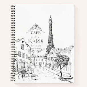 Paris Café Notizbuch