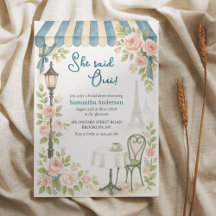 Paris Cafe She Said Oui Brautparty