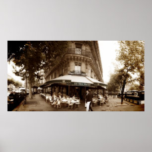 Paris-Café-Szene (i) - Panorama Poster