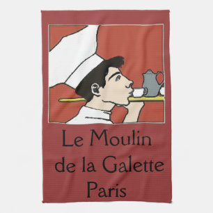 Paris Café, Text hinzufügen Küchentuch