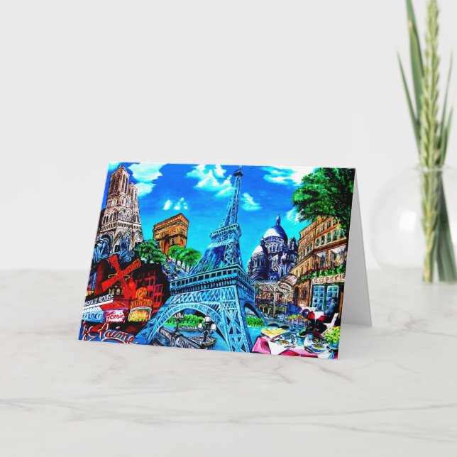 Paris carte de voeux (Devant)