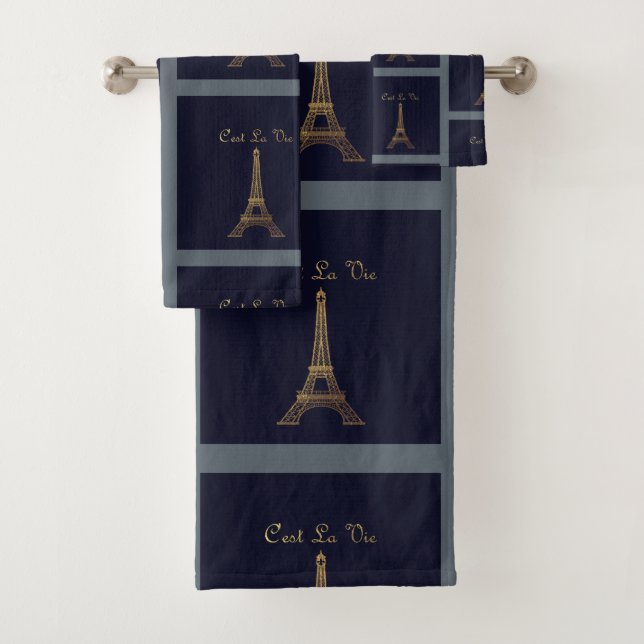Paris: Cest La Vie Badhandtuch Set (Insitu)