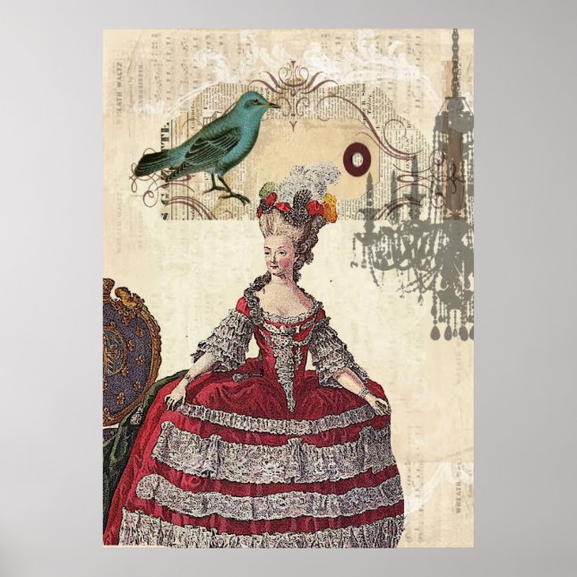 Paris Chandelier, französischer Königin Marie Anto Poster (Vorne)