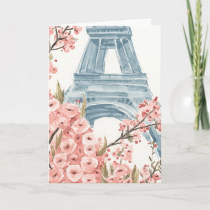 Paris Cherry Blossoms Karte
