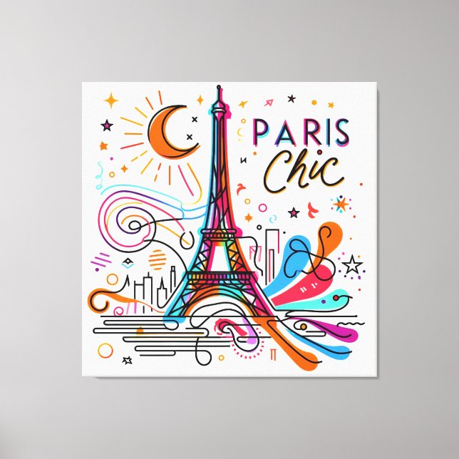 Paris Chic Vibes #3 Leinwanddruck (Vorderseite)