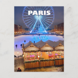 Paris Christmas Wonder Postkarte