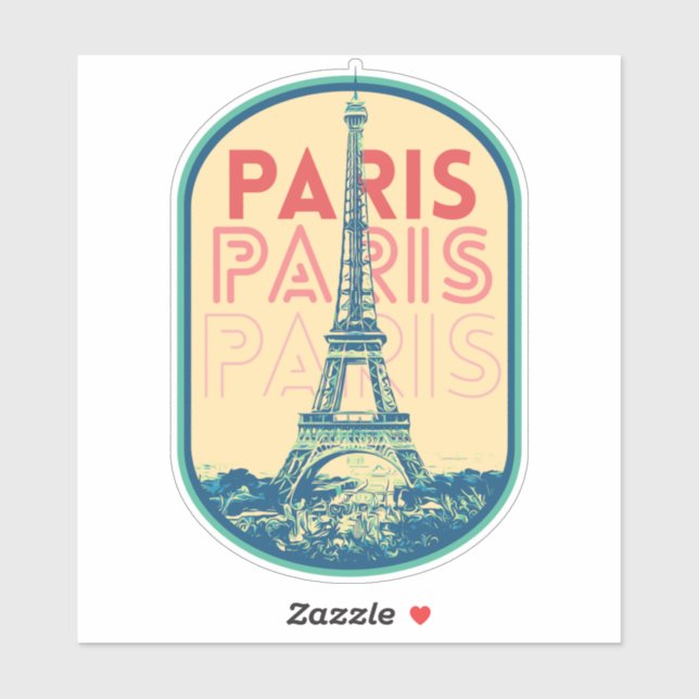 Paris City France ist meine stolze Heimatstadt Sti Aufkleber (Blatt)