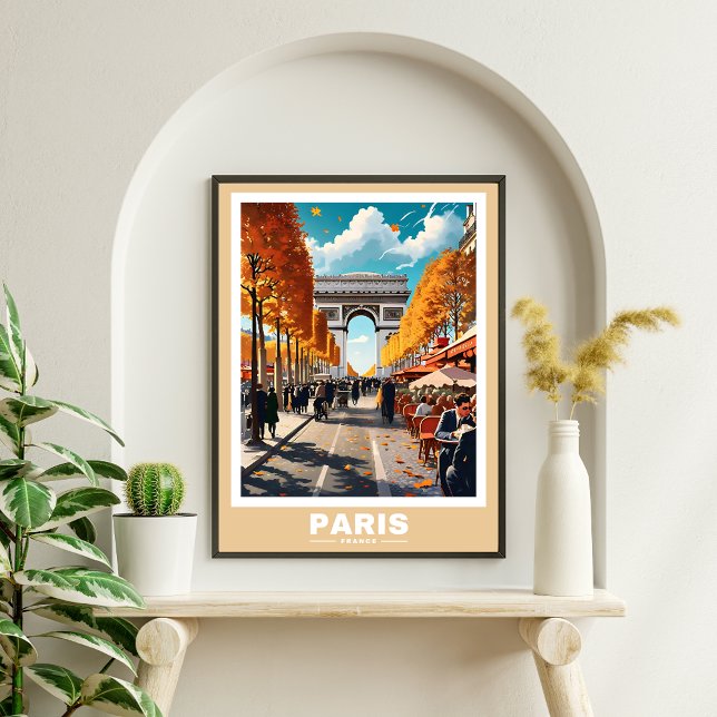 Paris Cityscape - Iconic Sehenswürdigkeiten Poster (Von Creator hochgeladen)