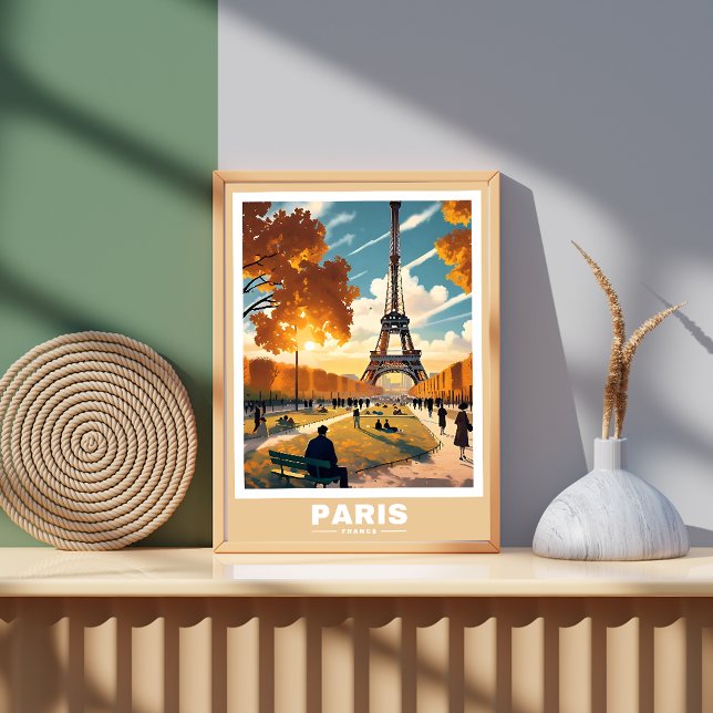 Paris Cityscape - Poster des monuments emblématiqu (Créateur téléchargé)