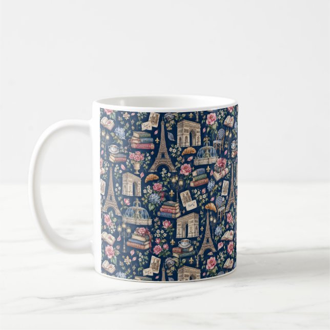 Paris Dark Icons Chic Design Kaffeetasse (Links)