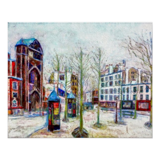 Paris - Der Abbessplatz Poster (Vorderseite)