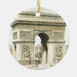 Paris, der Arc de Triomphe Keramikornament