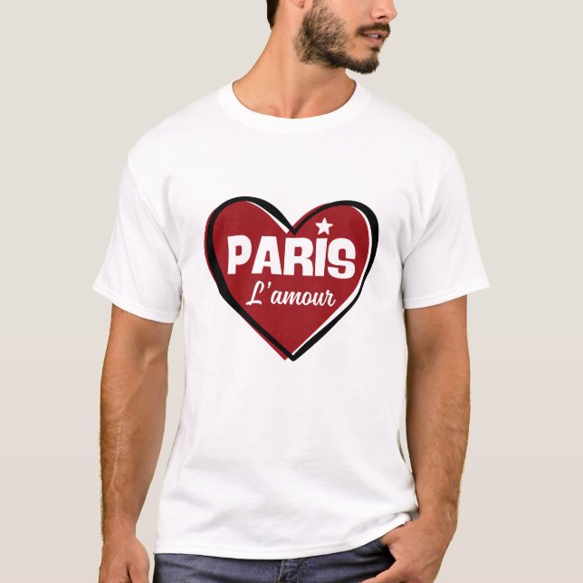 Paris die Liebe T-Shirt (Vorderseite)