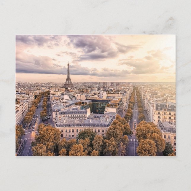 Paris, die Stadt der Lichter Postkarte (Vorderseite)