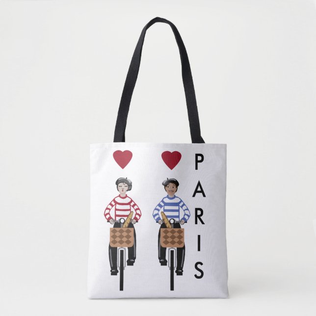 Paris die Stadt der Liebe Tasche (Vorderseite)