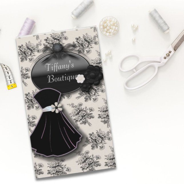 Paris Dressmaker Tailor Dress Fashion Boutique Visitenkarte (Paris Dressmaker Tailor Dress Fashion Boutique Business Card)