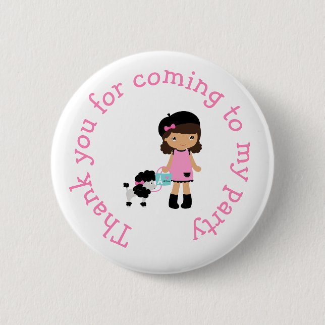 Paris Eiffel Tower Afrikaner Button (Vorderseite)