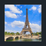 Paris, Eiffel Tower and river Seine, France. Magnet<br><div class="desc">Paris,  Eiffel Tower and river Seine,  France.</div>