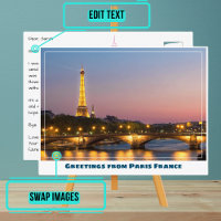 Paris Eiffel Tower bei Sunset