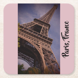 Paris Eiffel Tower Berühmtes Foto für Sehenswürdig Rechteckiger Pappuntersetzer