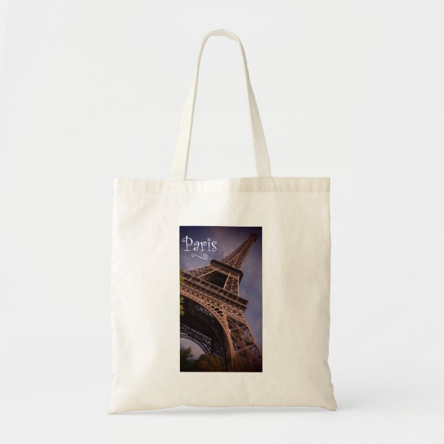 Paris Eiffel Tower Berühmtes Foto für Sehenswürdig Tragetasche (Vorne)