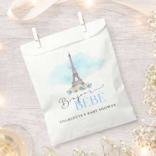 Paris Eiffel Tower Bonjour Baby Dusche Gefallen Ta Geschenktütchen