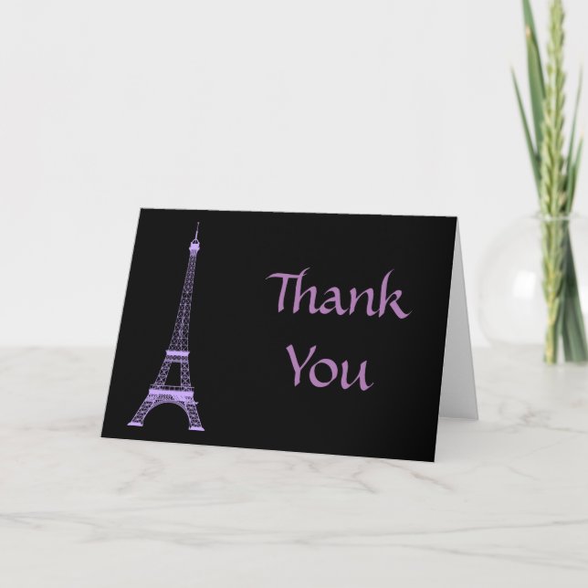 Paris Eiffel Tower Danke (Vorderseite)