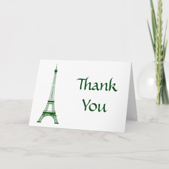 Paris Eiffel Tower Danke (Vorderseite)