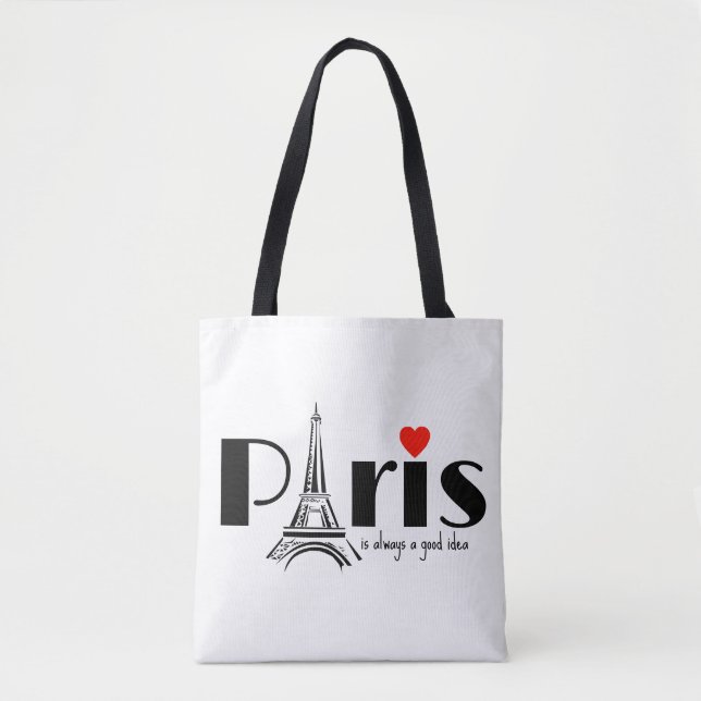 Paris Eiffel Tower Design  Tasche (Vorderseite)