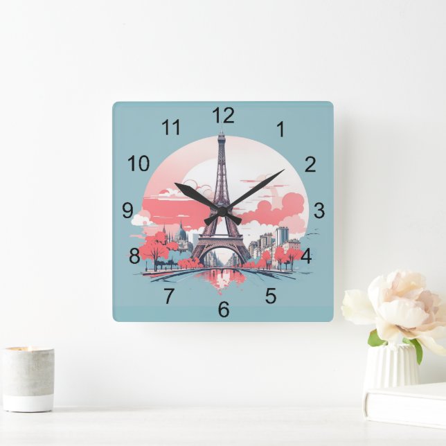 Paris Eiffel Tower Design Uhr (Zuhause)