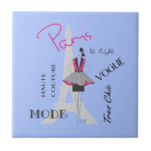 Paris Eiffel Tower Fashion Fliese