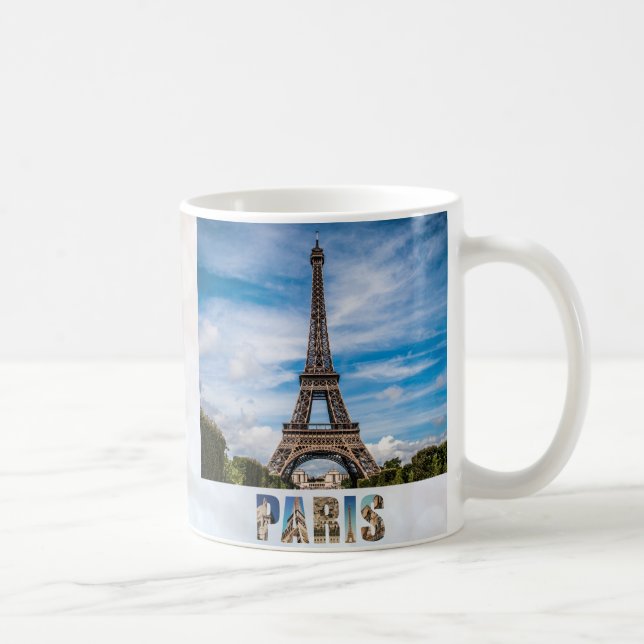 Paris Eiffel Tower Frankreich Französisches City T Kaffeetasse (Rechts)