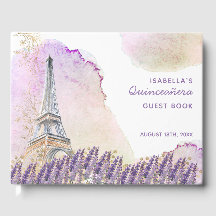 Paris Eiffel Tower French Lavender Quinceanera
