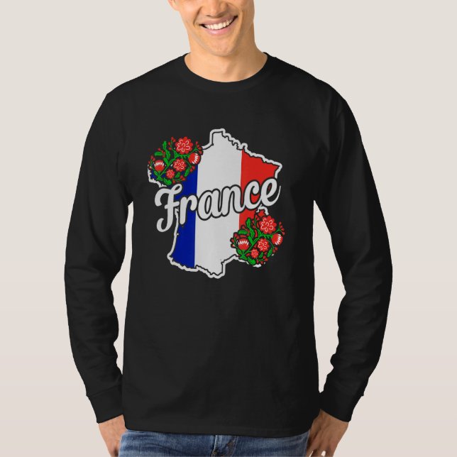 Paris Eiffel Tower Marseille Bonjour Men T-Shirt (Vorderseite)