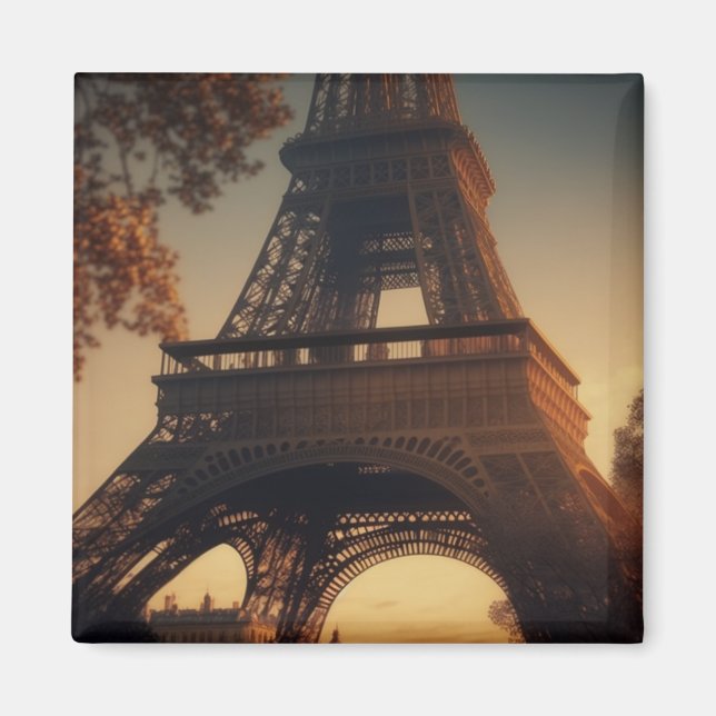 Paris Eiffel Tower Nah Up Magnet (Vorne)