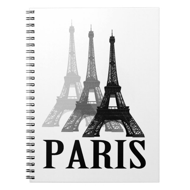 Paris Eiffel Tower Notizblock (Vorderseite)
