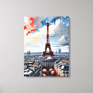 Paris Eiffel Tower Palette Tapesty 1 Leinwanddruck