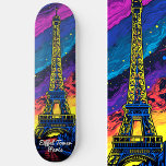 Paris Eiffel Tower Pop Art Skateboard<br><div class="desc">Skate durch die Straßen von Paris mit unserem Eiffelturm Travel Pop Art Skateboard, eine lebendige Mischung aus urbanen coolen und ikonischen Sehenswürdigkeiten. Personalisieren Sie Ihre Fahrt mit eigenem Text und machen Sie jede Sitzung zu einem einzigartigen Erlebnis. Das sind weitere 100% Schnürhammer Designs.</div>