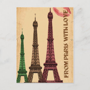 Paris Eiffel Tower Postkarte