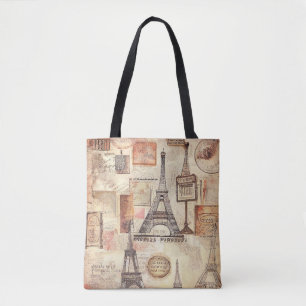 Paris Eiffel Tower Retro Vintag Tasche
