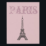 Paris Eiffel Tower Wall Art Deco Künstlicher Leinwanddruck<br><div class="desc">Das Design stammt aus der Originalkunst.</div>