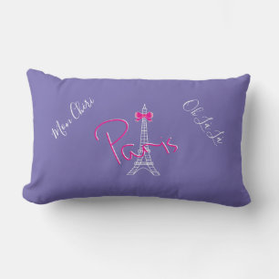 Paris, Eiffel-Turm-Rosa-Bogen-französisches Lendenkissen