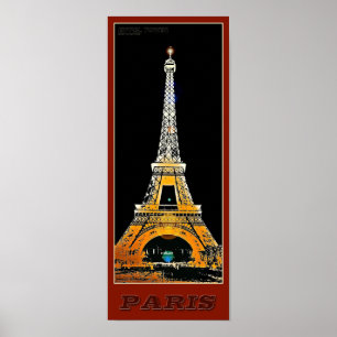 Paris Eiffelturm - 03 - Reiseplakat Poster