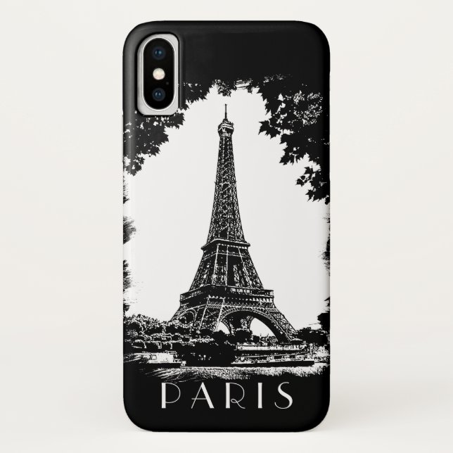 Paris-Eiffelturm Case-Mate iPhone Hülle (Rückseite)