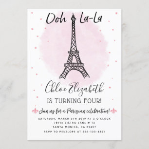 Paris-Eiffelturm-Einladung für irgendein Ereignis! Einladung