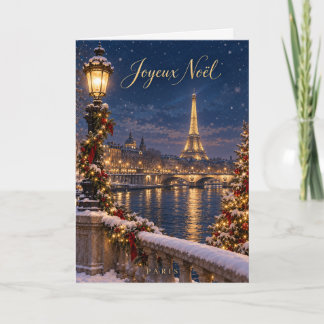 Paris Eiffelturm Frohe Weihnachten