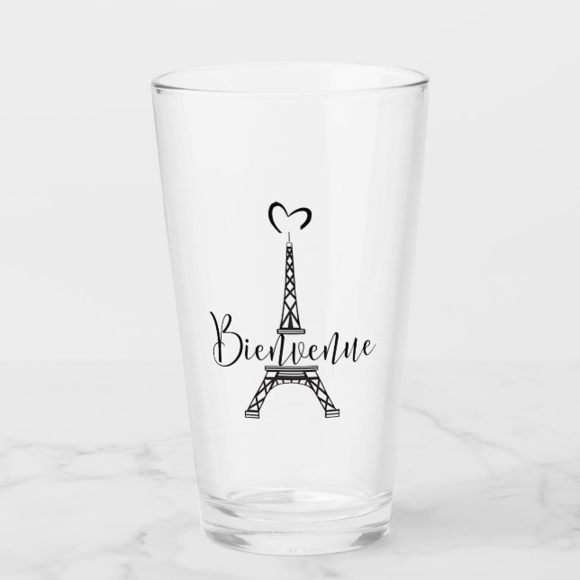 "Paris - Eiffelturm" Glas (Vorderseite)
